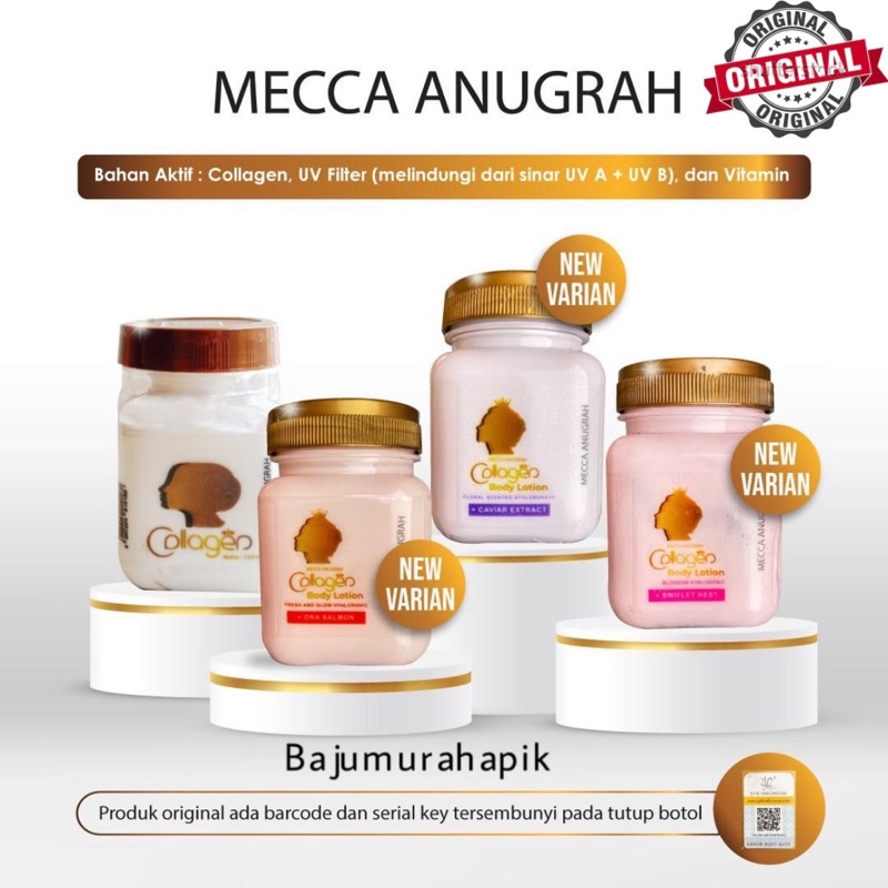 Bibit Collagen Mecca/ Body Lotion Collagen Mecca Anugrah