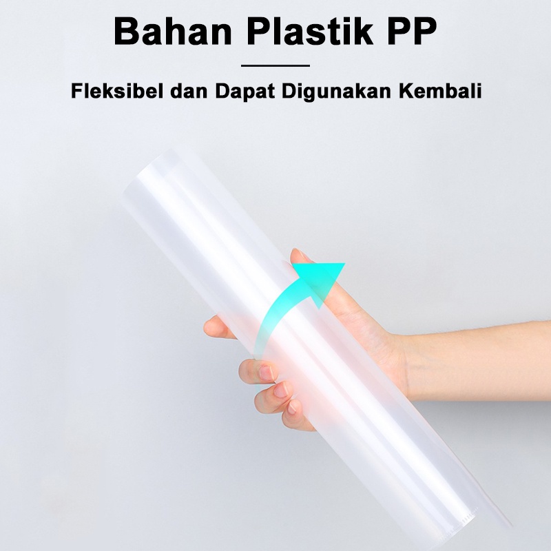 Deli Map Dokumen 10 Pcs Map Plastik Dokumen Transparan A4 Map Bening Map L