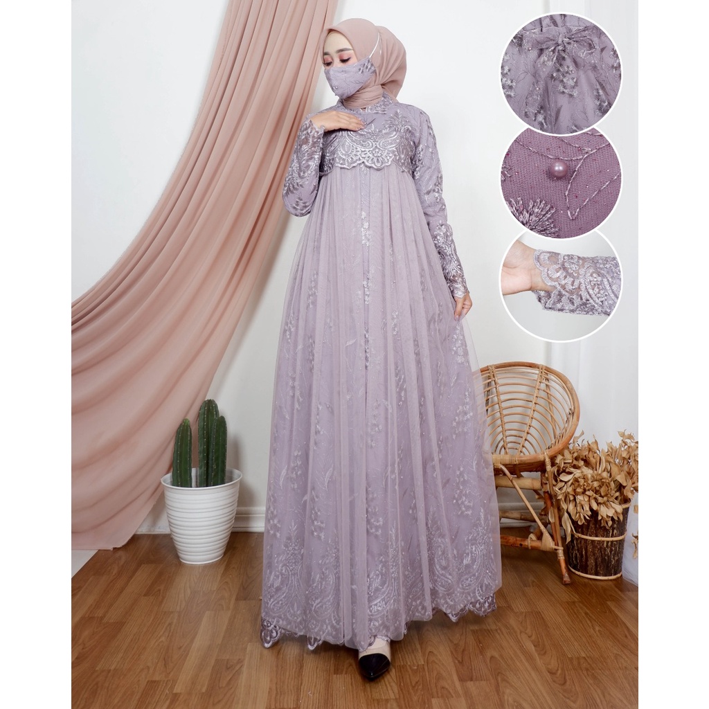 REALPCIT !!! SYAHERA DRESSS / GAMIS PESTA / GAMIS BRUKAT / KEBAYA MODERN / KEBAYA PESTA / JN