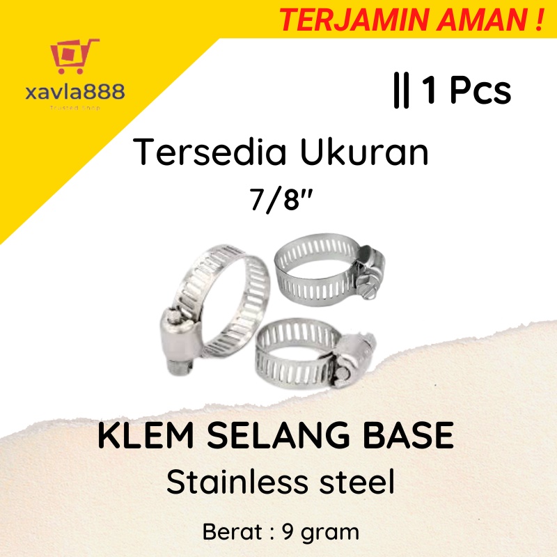 KLEM SELANG 7/8 INCH 1 PCS | KLEM STAINLESS | KLEM PENGUCI SELANG | KLEM MURAH | BISA COD | | xavla888store