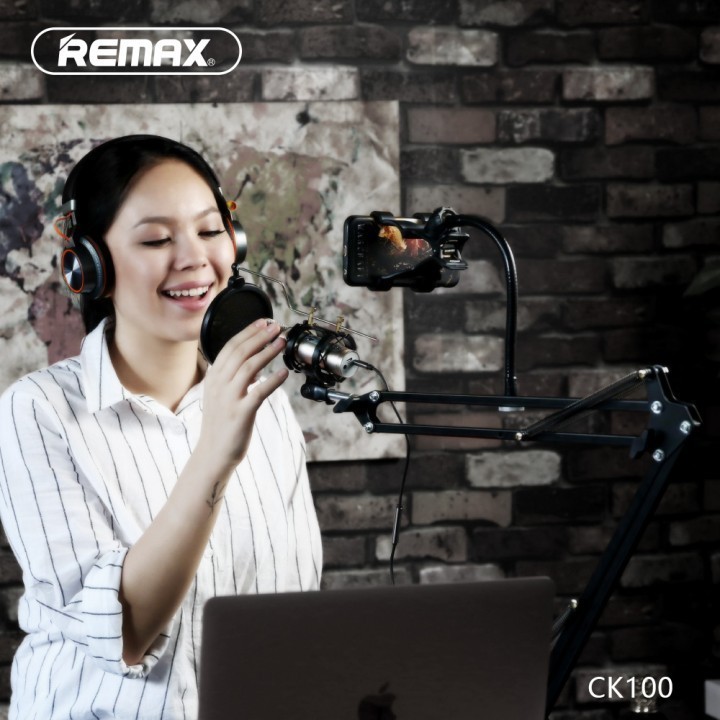 Remax CK100 Microphone Stand Recording Studio - Mic Holder Meja