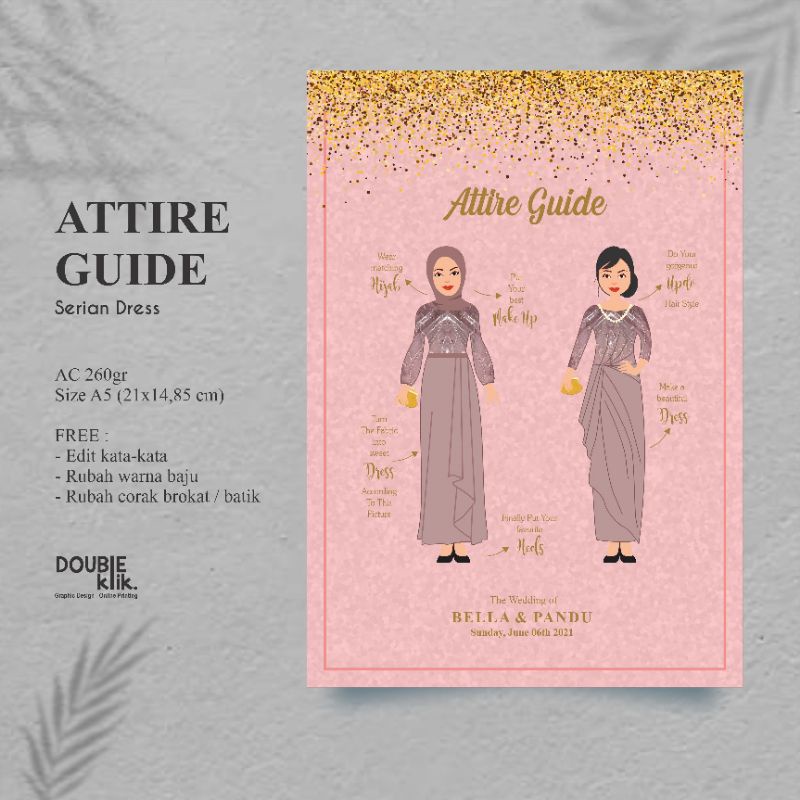 Attire Guide Bridesmaid - Panduan Busana