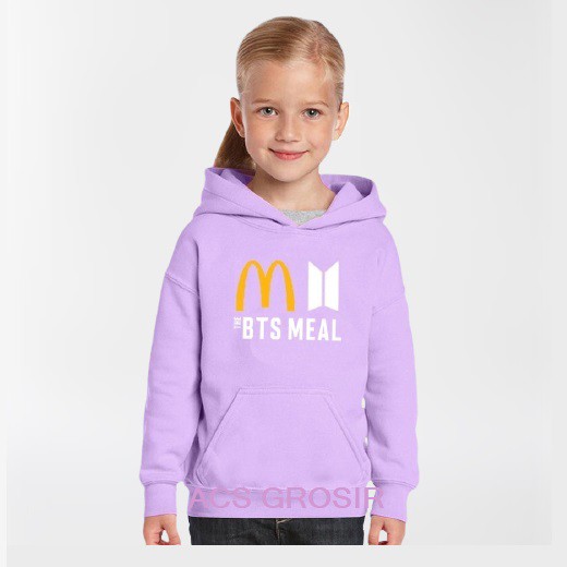 Hoodie Anak Bts Meal X Mcd Sweater Kids Limited Edition