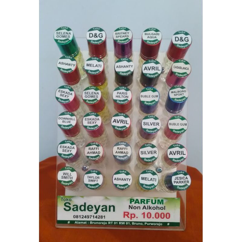 Tempat/Display parfum bahan akrilik