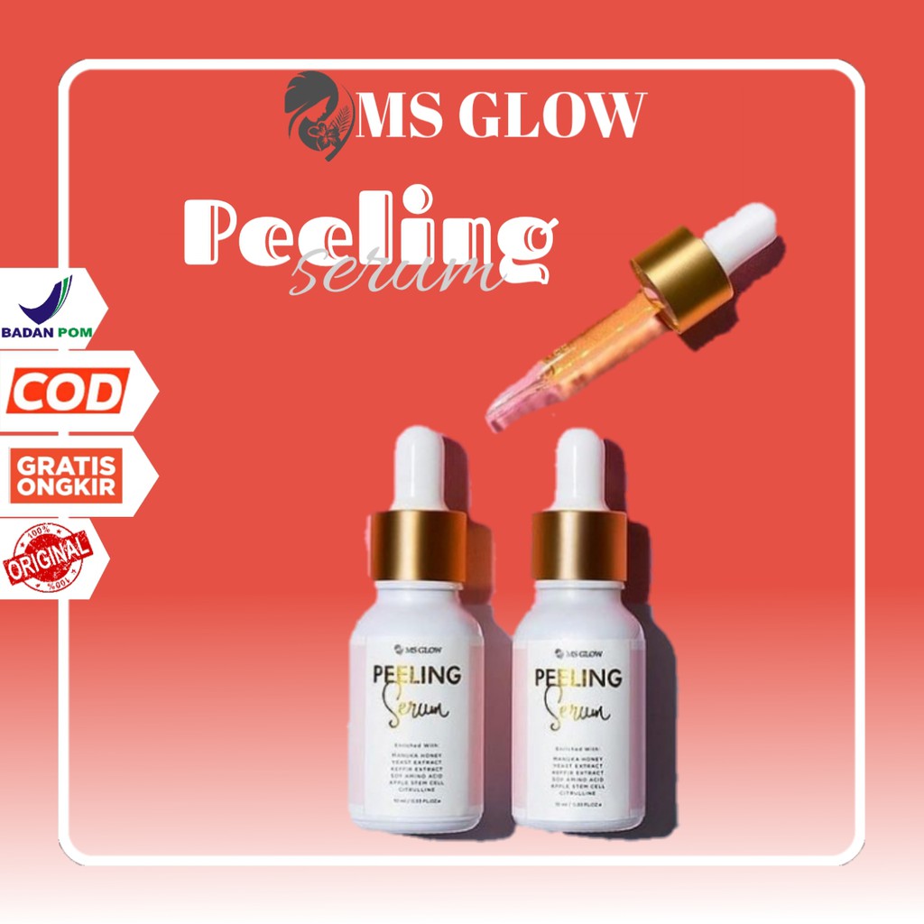 Serum Ms Glow Peeling Original Serum Pembersih Wajah Skincare Perawatan Kecantikan Wajah Glowing Ori