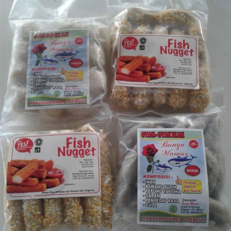 

Otak-otak, Nugget ikan, Bakso ikan, kerupuk ikan