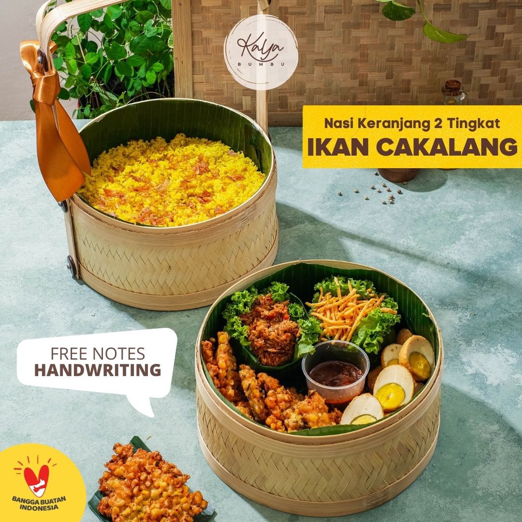 

NASI KERANJANG 2 TINGKAT - IKAN CAKALANG