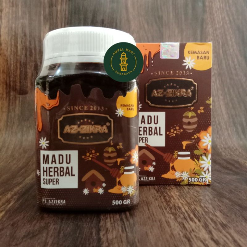 Madu Az Zikra Madu HERBAL SUPER 500 gr Kemasan Baru - Madu Azzikra