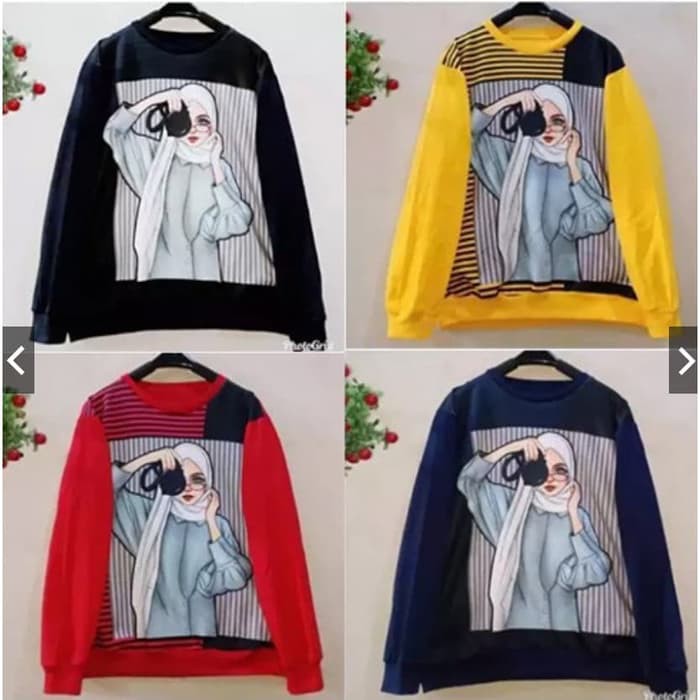 (SWEATER SALMA TF) SWEATER WANITA SALMA HIJAB