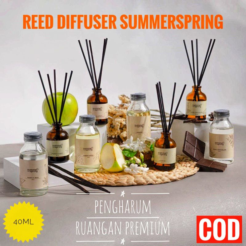 REED DIFFUSER SUMMERSPRING 40ML PENGHARUM RUANGAN