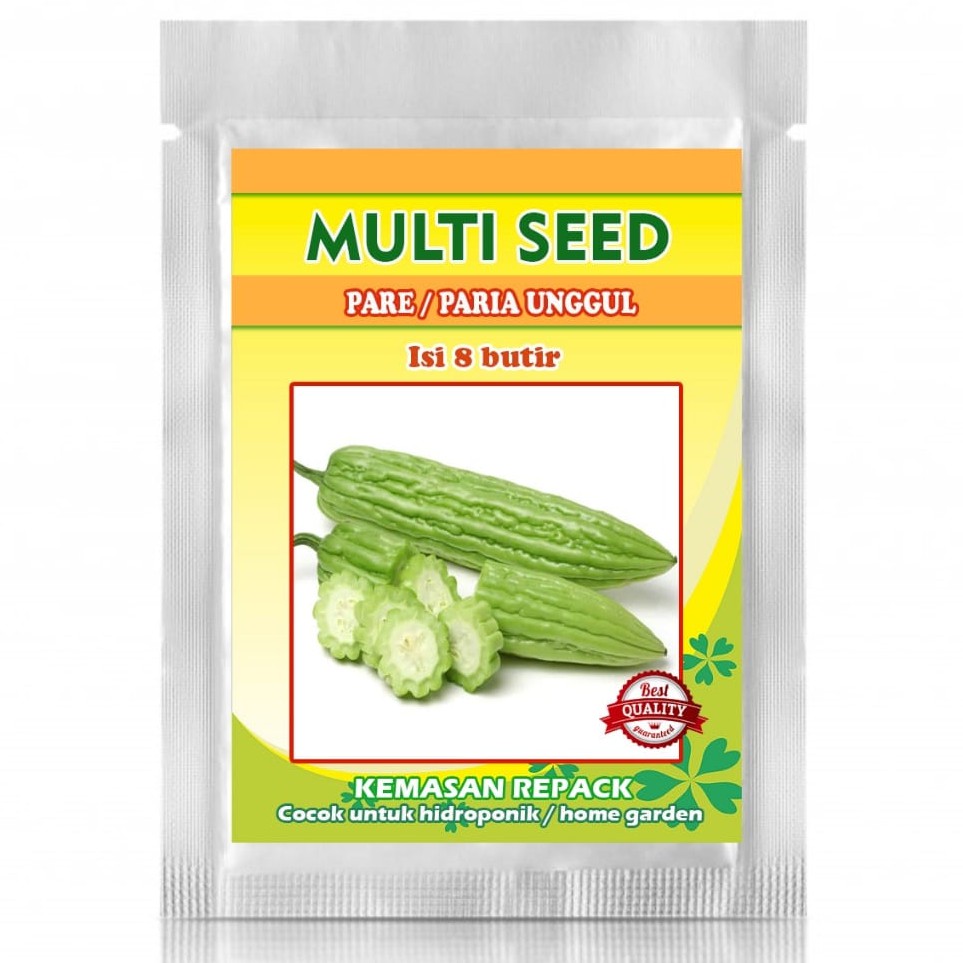 Paket Hemat Isi 8 Biji Bibit Benih PARE | Kemasan Repack | Small Pouch