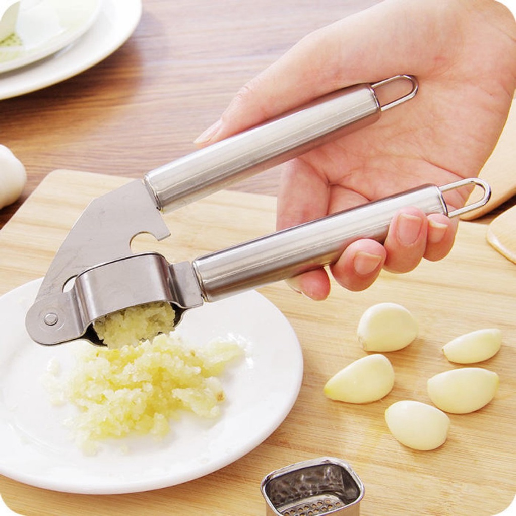 Serbagrosirmurah GP model baru Alat Penghancur Bawang Stainles Garlic Press Terbaru