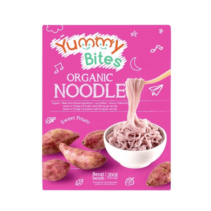 Yummy Bites, Organic Noodle Sweet Potato 200gr