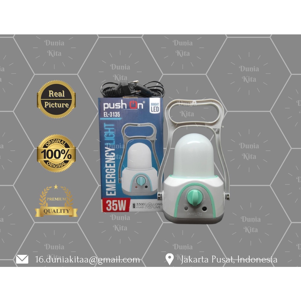 Lampu Emergency/Lampu Senter/Lampu Push On (EL-3135)