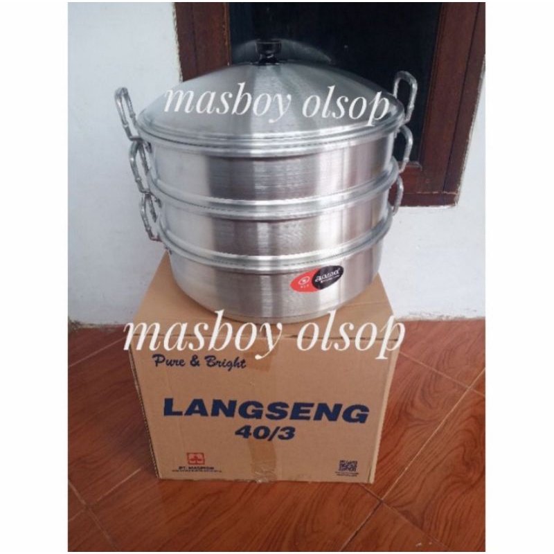 panci steamer serbaguna/klakat susun 3/panci kukusan Jawa 40cm
