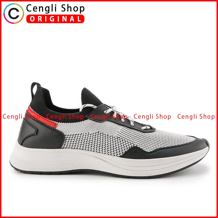 SEPATU SNEAKER OBERMAIN PRIA ORIGINAL CASUAL BRANDED PUTIH OM04