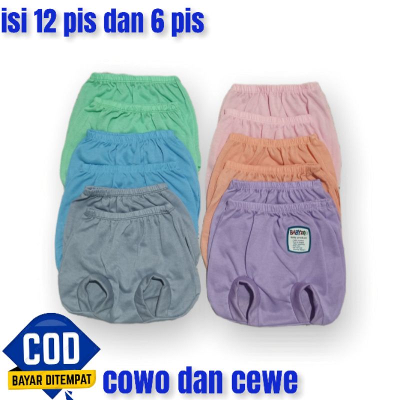 celana pop warna pastel usia 0-6