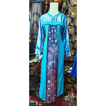 gamis jumputan sifon ceruty