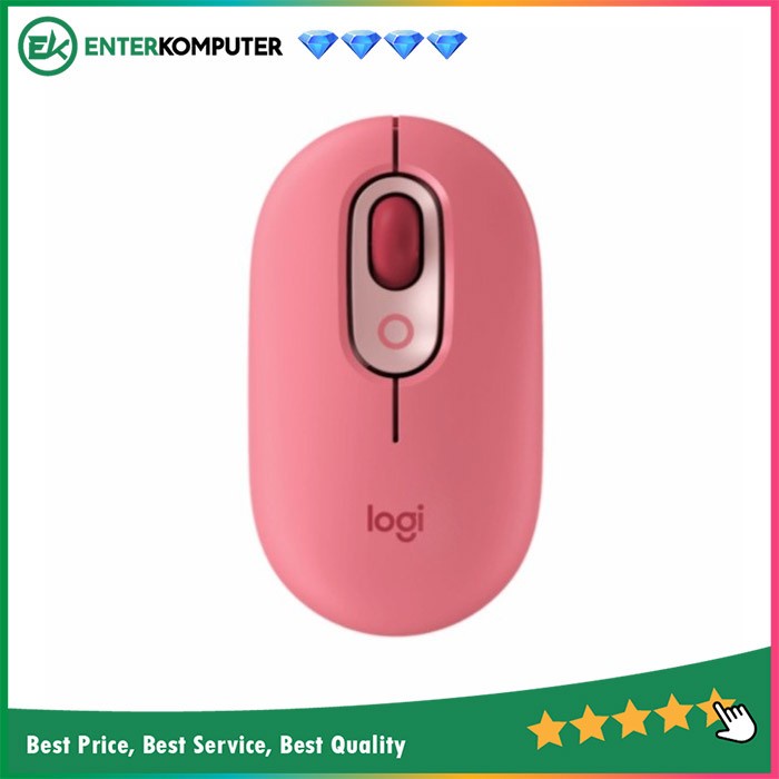 Logitech POP Mouse Wireless Mouse Customizable Emoji - Heartbreaker