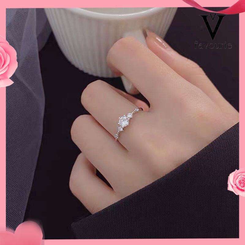 [COD]925 Sterling Silver Ring Cincin Jari Telunjuk Pembukaan Cincin Angin Dingin yang Dapat Disesuaikan-FA