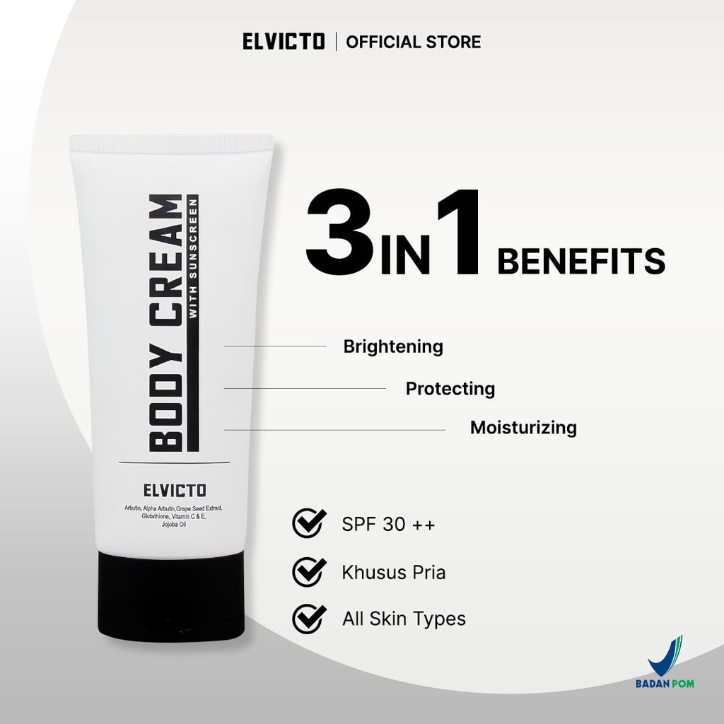 ELVICTO BODY CREAM WITH SUNSCREEN