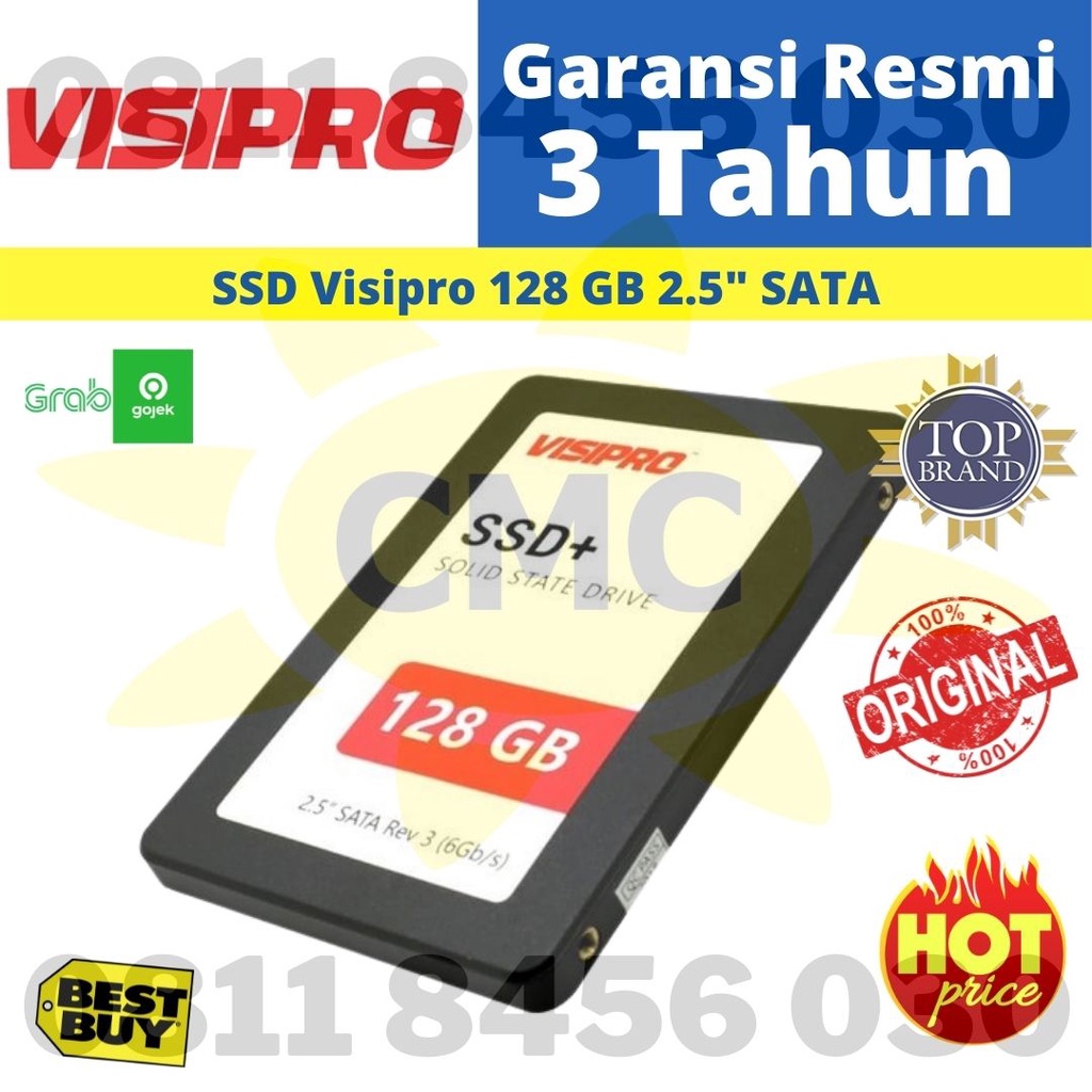 SSD 128GB 2.5&quot; SATA 3 VISIPRO RESMI ORIGINAL