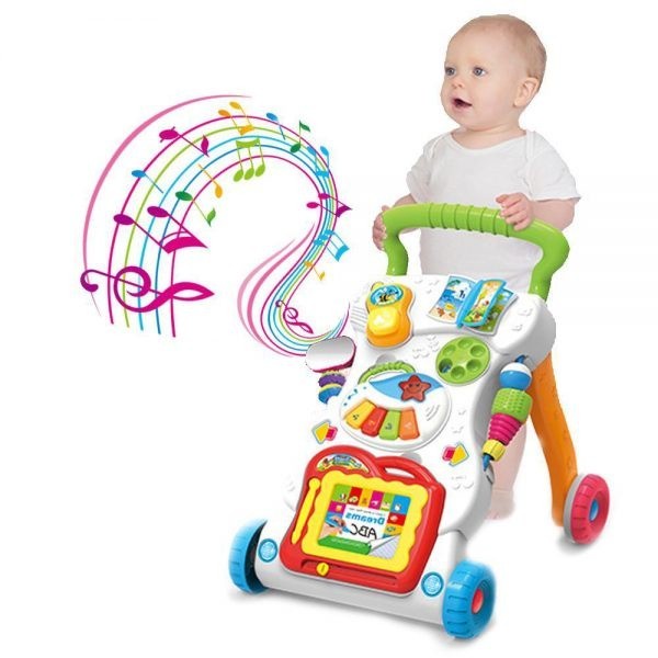 TERLARIS Mainan bayi dorong baby push walker dengan mainan anak latihan jalan bahan aman dan kuat Mainan Bayi Dorong Baby Walker Mainan Anak Latihan Belajar Jalan AU 02 Baby Push Walker /Mainan Edukasi Bayi Dorong dan Musik