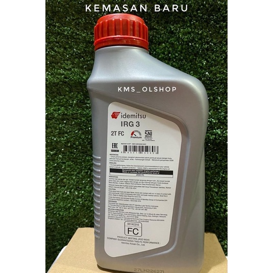 Oli Idemitsu 2T FC Semi Synthetic 0.8L Oli Samping Racing 2 Tak 800 ml