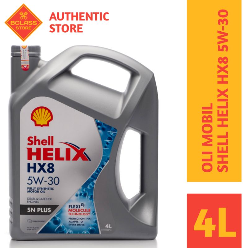 PROMO OLI MOBIL SHELL HELIX HX8 5W-30 GALON 4 LITER