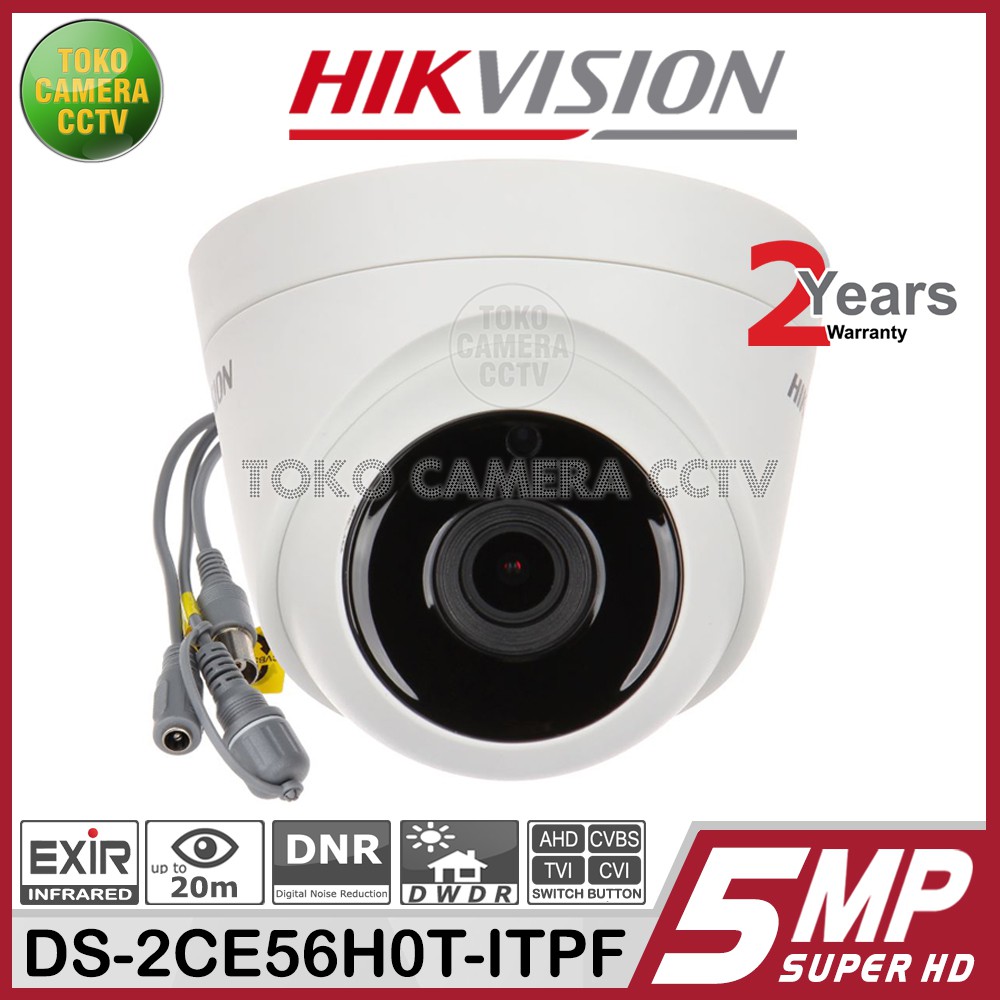 KAMERA CCTV INDOOR 5MP HIKVISION DS-2CE76H0T-ITPF