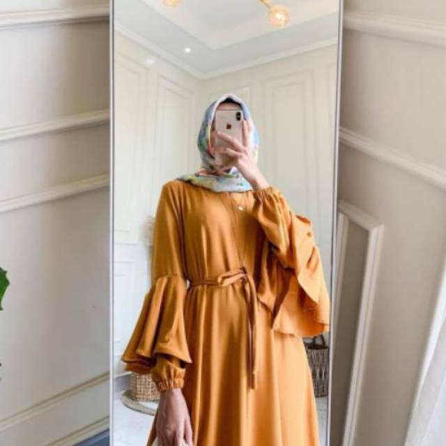 YOKA MAXI DRESS | MELINDA MAXI DRESS | GAMIS LENGAN TEROMPET