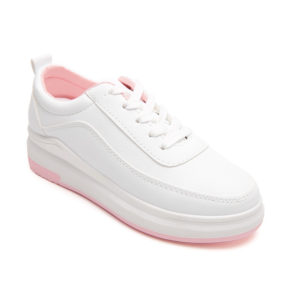 PVN Suga Sepatu Sneakers Wanita Putih Pink Shoes 004-White/Pink