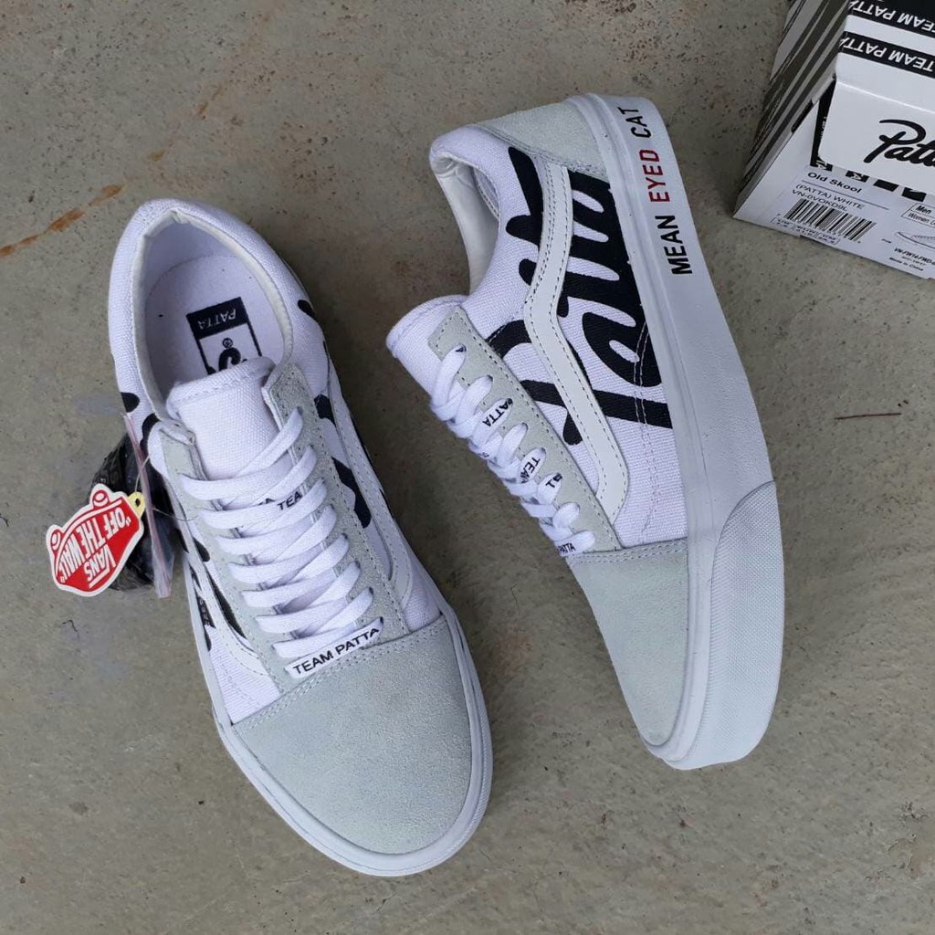 vans patta white