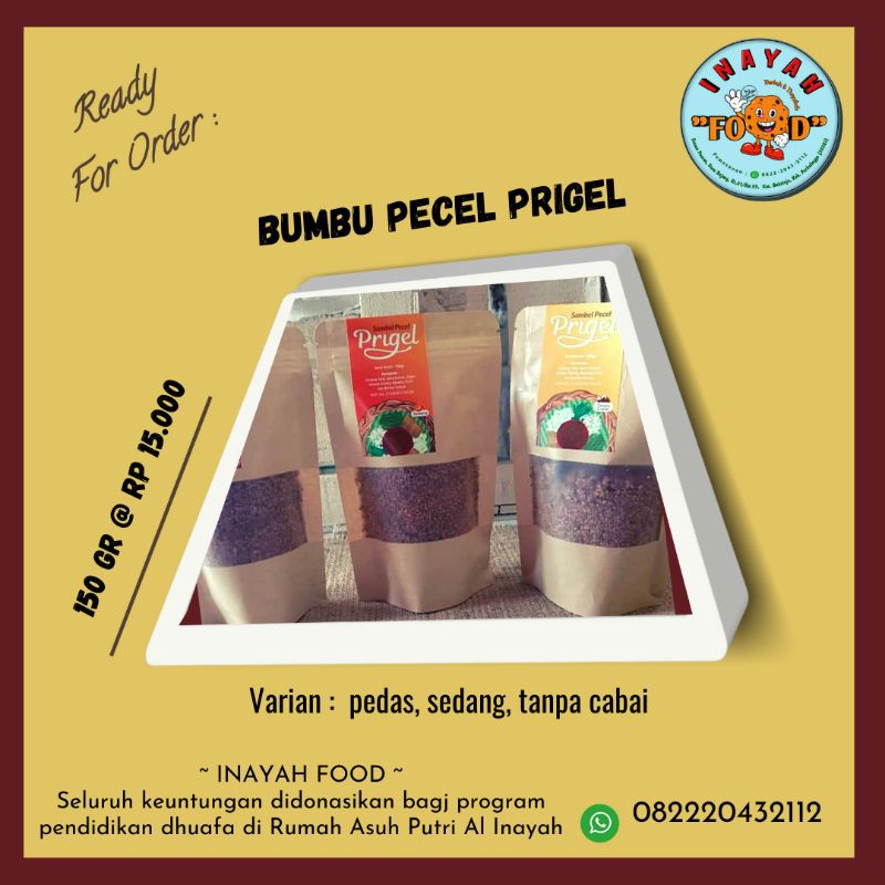 

Bumbu Pecel khas Jawa, praktis modern tersedia 3 pilihan rasa