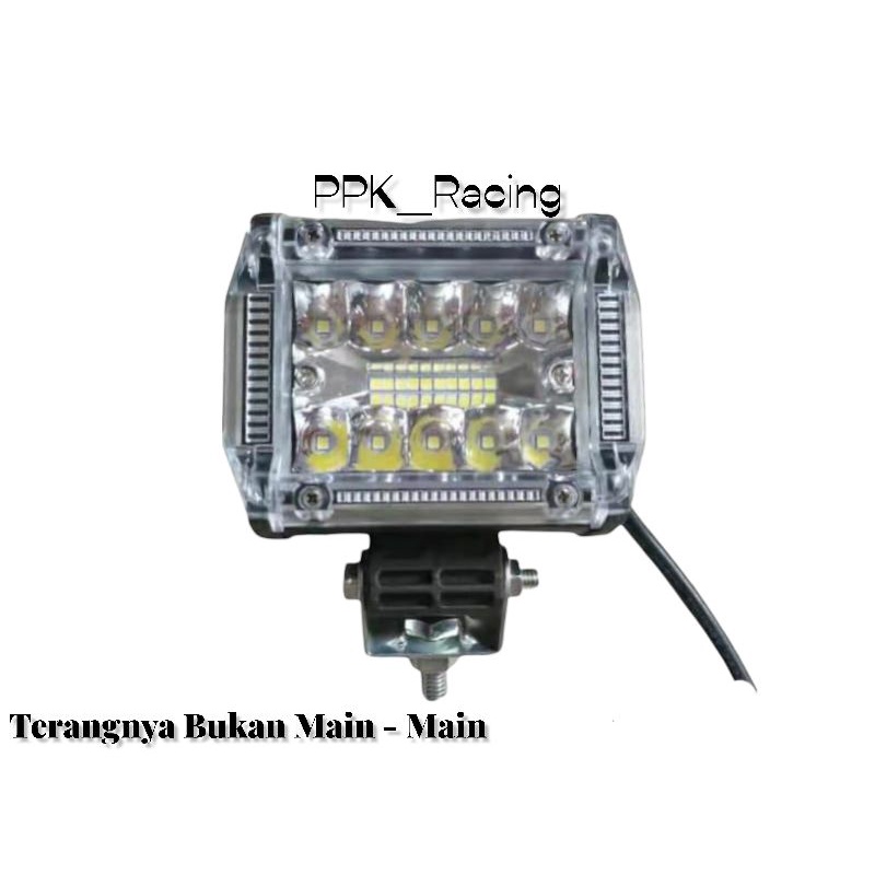 Lampu Tembak Sorot CWL 18 LED Flash Senja Blue Red Blue