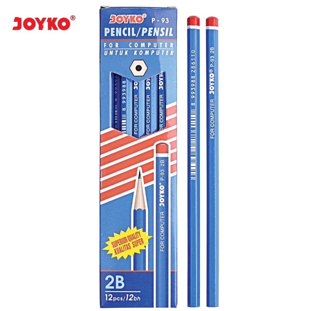 

Pencil / Pensil Joyko P-93 / 2B / 1 Lusin 12 Pcs