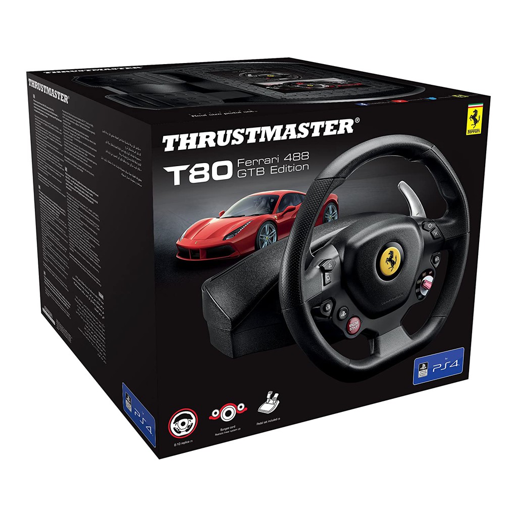 Thrustmaster T80 Ferrari 488 GTB Edition Racing Wheel