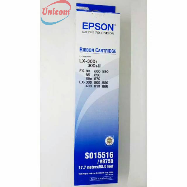 

Ribbon Catridge EPSON LX300 LX-300 LX300+ LX-300+ S015516 #8750 Original