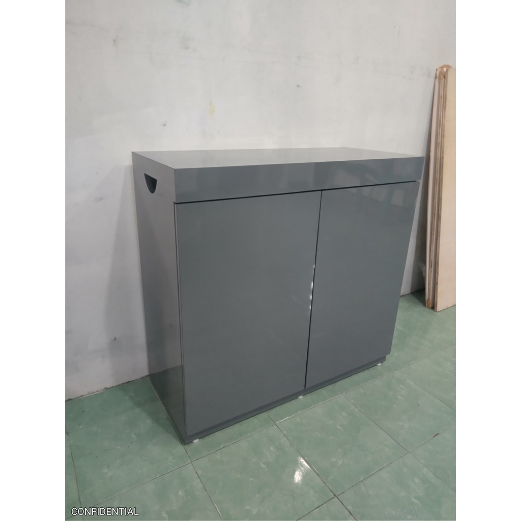 Cabinet Custom Aquarium 90cm Knockdown System | dengan Rak dan Skat