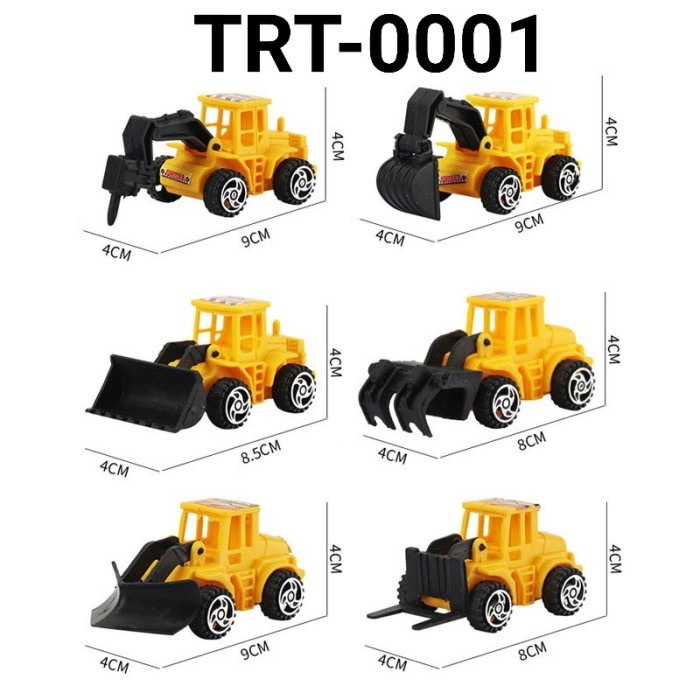 

TRT-0001 HIASAN KUE CAKE TOPPER MOBIL KONSTRUKSI TRAKTOR BULDOZER BEKO BEST SELLER