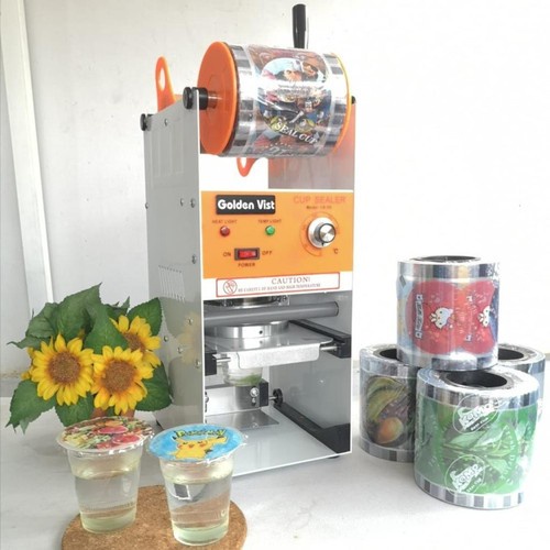 Mesin Press Cup Sealer Golden Vist Mesin Press Gelas Minum