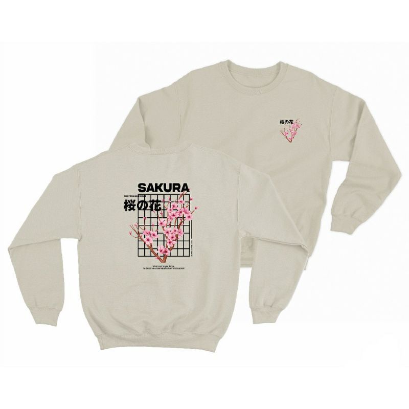 Sweater crewneck unisex (Sakura)