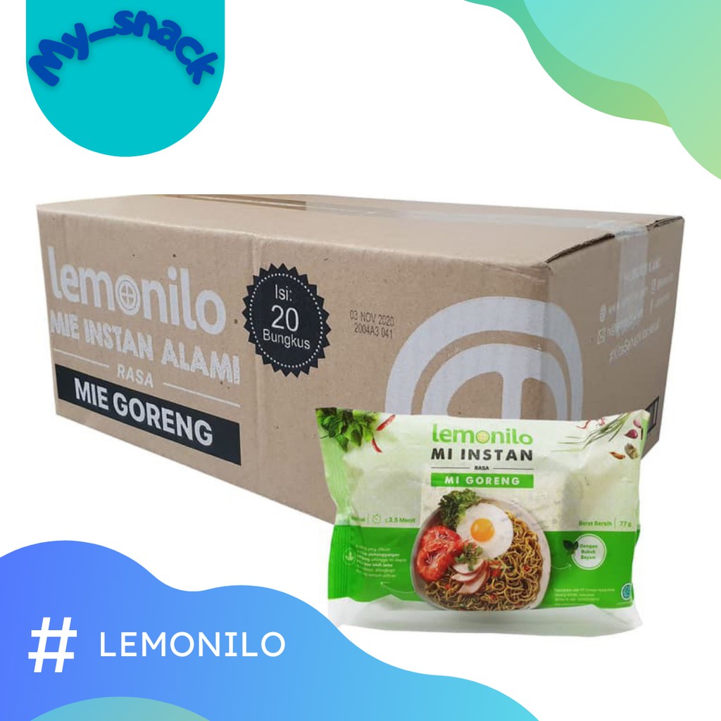 

Lemonilo Mie Instan All Varian 1 Dus isi 20Pcs