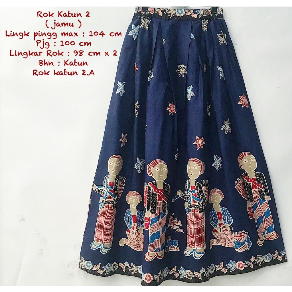 Rok katun batik solo karakter