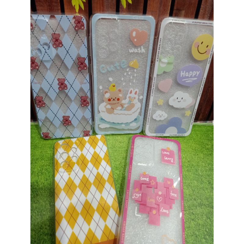 softcase gambar/karakter premium clear case protect camera samsung A53, A52. A52s, A33,a03