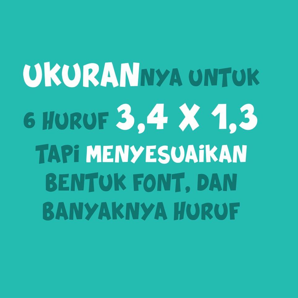 

Modern.. Stiker Nama Sticker Label Nama Waterproof Isi 56 pcs/set bisa gambar sendiri custom FLASHSALE