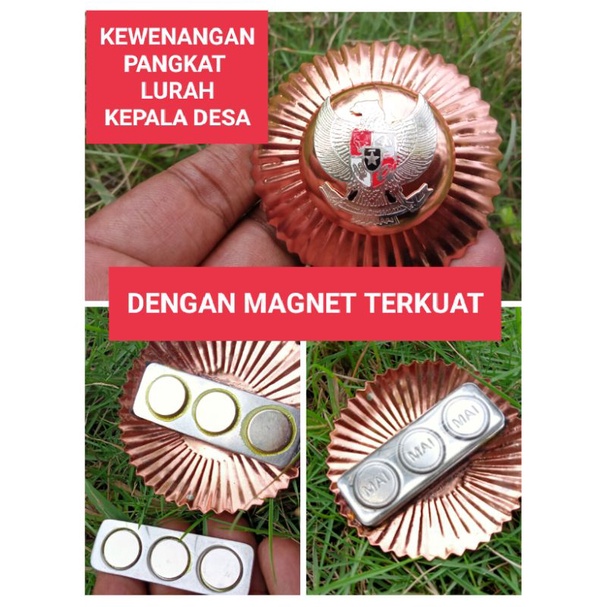 Pin Kewenangan Pangkat - Lurah - Kepala Desa - Camat - Bupati - Dengan Magnet Terkuat