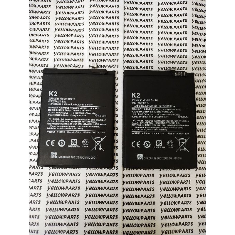 BAT BATTERY BATERE BATERAI XIAOMI BN46 REDMI 7 NOTE 8 ORI99