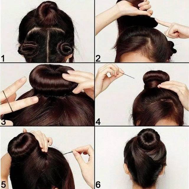 Donat Bun maker untuk membuat cepol rambut donat ala korea (KIM)