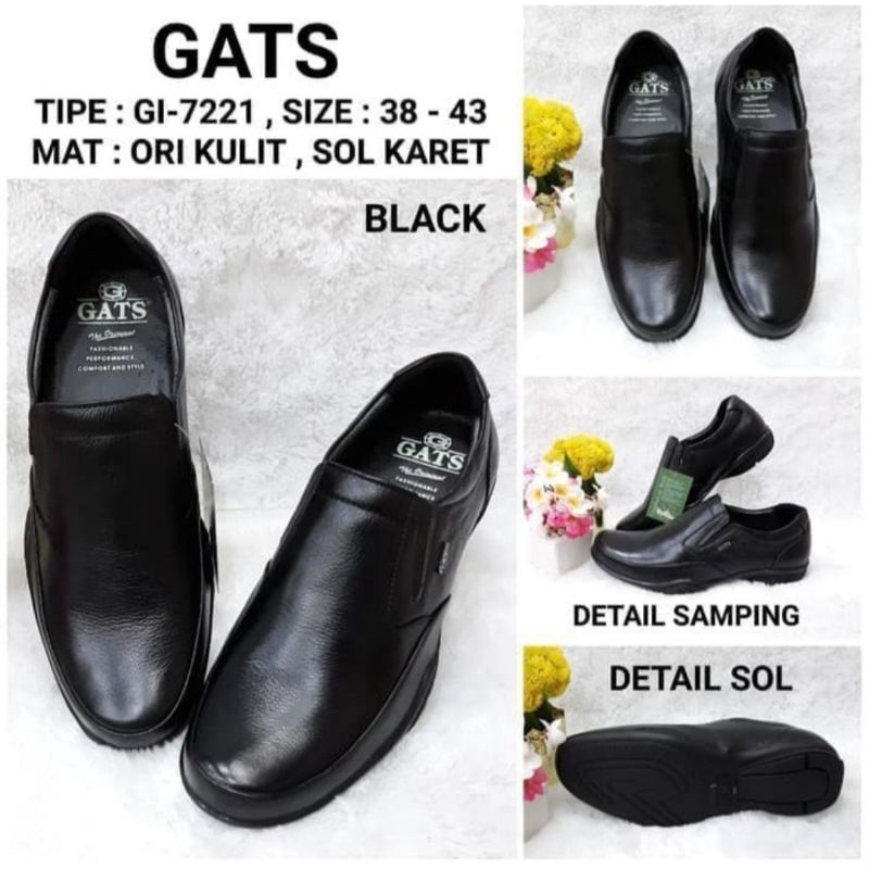 Sepatu Kulit Pria Gats GI 7221